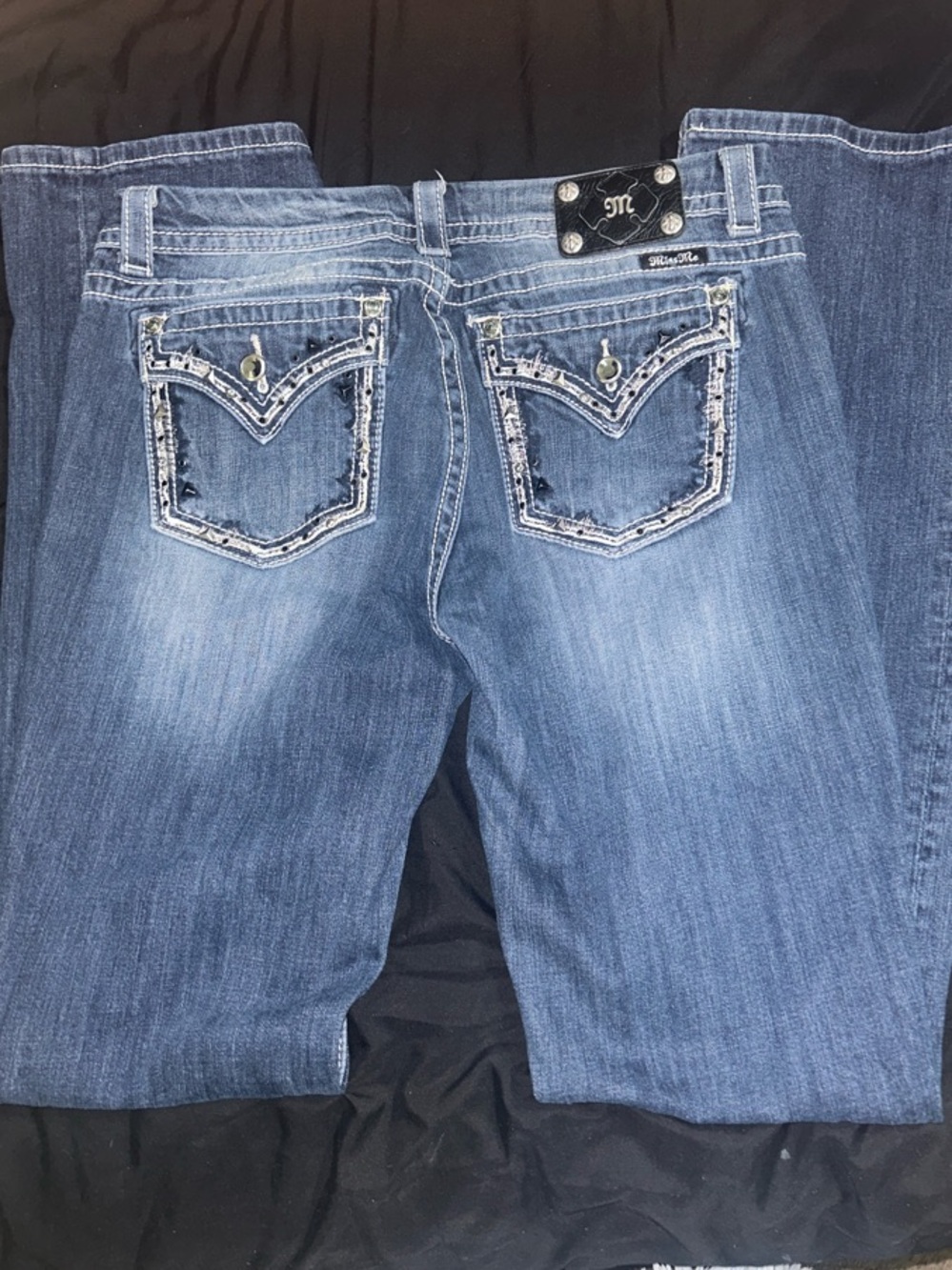 Miss Me Blue Embellished Boot Cut Jeans